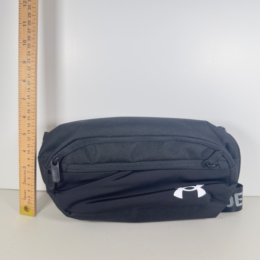 Under Armour Flex Waist Bag Black UA Storm Water Repellent Hip Pack OSFA New - Picture 12 of 12
